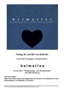 Die Überlebenden mit dem Stück Heimatlos am 30.6.2017 in Kitzingen