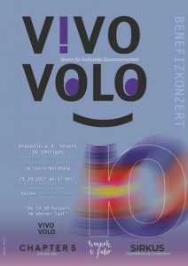 Plakat Ankündigung 10-Jahres-Feier von VIVOVOLO